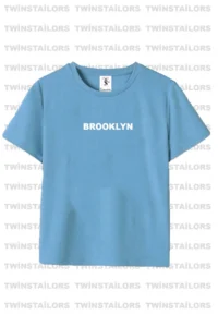 twins tailors Brooklyn Printed 3 Pack Unisex White-Orange-Baby Blue Kids T-Shirt/T-Shirt - Image 2