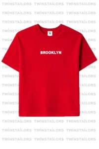 twins tailors Brooklyn Printed 3 Pack Unisex Red-White-Navy Blue Children's T-Shirt/T-Shirt - Image 2