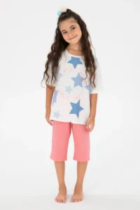 US Polo Assn. Girls' White Pajama Set -VR071 - Image 2