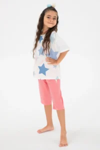 US Polo Assn. Girls' White Pajama Set -VR071 - Image 3