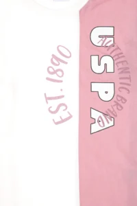 US Polo Assn. Girl's Pink Shorts Top and Bottom Set -VR041 - Image 7