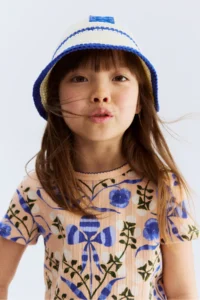 H&M Delik Patterned Jersey Top - Image 2