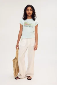 H&M Print Motif and Cotton T-Shirt - Image 2