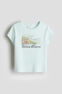 H&M Print Motif and Cotton T-Shirt - Image 3