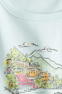 H&M Print Motif and Cotton T-Shirt - Image 4