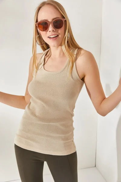 Olalook Women Stone LONG Camisole Tank Top