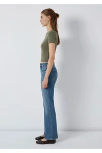 Mavi Green Basic Crop T-Shirt Crop / Short Cut -86961 - Image 5