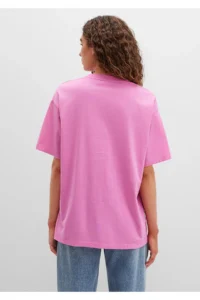 Mavi Logo Printed Pink T-Shirt Oversize / Wide Cut - Image 5