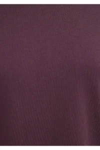 Mavi Crew Neck Purple Basic T-Shirt Regular Fit / Normal Cut -70434 - Image 7