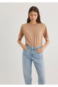Mavi 2 Pack Women's Basic T-Shirt Regular Fit / Normal Cut 1611366-70072 - Image 2