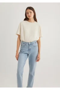 Mavi 2 Pack Women's Basic T-Shirt Regular Fit / Normal Cut 1611366-70072 - Image 3