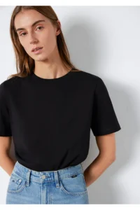 Mavi Black Basic T-Shirt Regular Fit / Normal Cut -900 - Image 2
