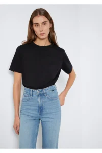 Mavi Black Basic T-Shirt Regular Fit / Normal Cut -900 - Image 3