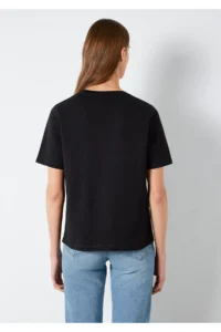 Mavi Black Basic T-Shirt Regular Fit / Normal Cut -900 - Image 7