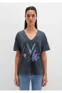 Mavi Printed Gray Istanbul T-Shirt Regular Fit / Normal Cut - Image 4