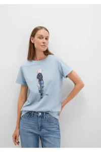 Mavi Denim Girl Printed Istanbul T-Shirt Regular Fit / Normal Cut -70816 - Image 2