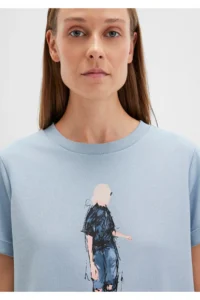 Mavi Denim Girl Printed Istanbul T-Shirt Regular Fit / Normal Cut -70816 - Image 5
