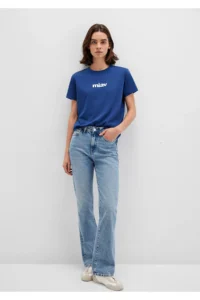 Mavi Meow Printed T-Shirt Regular Fit / Normal Cut -70722 - Image 2