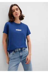 Mavi Meow Printed T-Shirt Regular Fit / Normal Cut -70722 - Image 3