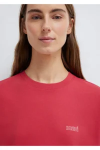 Mavi Logo Printed Red T-Shirt Loose Fit -70985 - Image 6