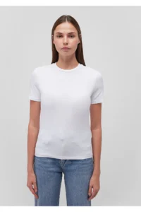 Mavi 2 Pack Black and White Women's Basic T-Shirt Fitted -900 - Image 6