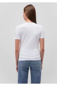 Mavi 2 Pack Black and White Women's Basic T-Shirt Fitted -900 - Image 7