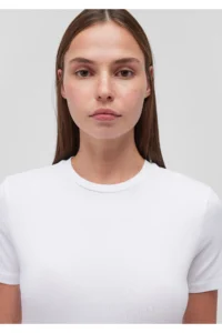 Mavi 2 Pack Black and White Women's Basic T-Shirt Fitted -900 - Image 8