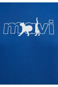 Mavi Cat Logo Printed T-Shirt Regular Fit / Normal Cut -32213 - Image 7