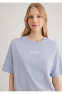 Mavi Logo Printed T-Shirt Oversize / Wide Cut -85385