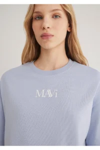 Mavi Logo Printed T-Shirt Oversize / Wide Cut -85385 - Image 5