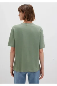 Mavi Logo Printed Green T-Shirt Regular Fit / Normal Cut -81976 - Image 5