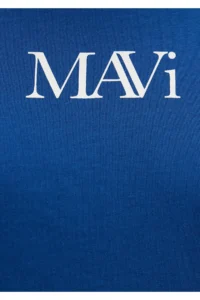 Mavi Logo Printed Navy Blue T-Shirt Regular Fit / Normal Cut -82625 - Image 7