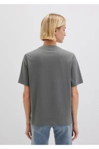 Mavi Logo Printed Gray T-Shirt Regular Fit / Normal Cut -70122 - Image 5