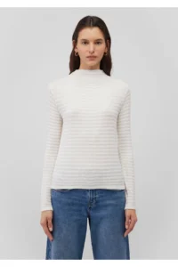 Mavi Textured White T-Shirt Slim Fit / Slim Fit -70057 - Image 3