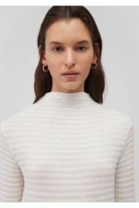 Mavi Textured White T-Shirt Slim Fit / Slim Fit -70057 - Image 5