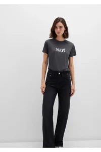 Mavi Printed Anthracite T-Shirt Regular Fit / Normal Cut -34853 - Image 2