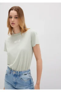 Mavi Printed Green T-Shirt Regular Fit / Normal Cut -70148 - Image 2