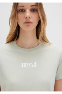 Mavi Printed Green T-Shirt Regular Fit / Normal Cut -70148 - Image 5