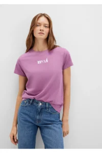 Mavi Printed Purple T-Shirt Regular Fit / Normal Cut -70987