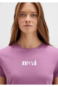 Mavi Printed Purple T-Shirt Regular Fit / Normal Cut -70987 - Image 6