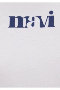 Mavi Printed White T-Shirt Regular Fit / Normal Cut -620 - Image 7