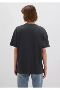 Mavi Logo Printed Anthracite T-Shirt Loose Fit -70087 - Image 4