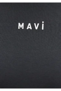 Mavi Logo Printed Anthracite T-Shirt Loose Fit -70087 - Image 6