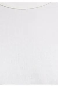Mavi Crew Neck Interlock White Basic T-Shirt Slim Fit / Slim Fit -70057 - Image 7