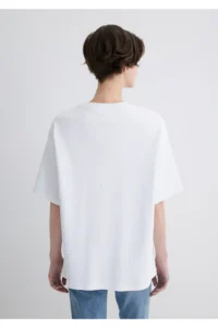 Mavi Consistency Printed White T-Shirt Oversize / Wide Cut -620 - Image 5