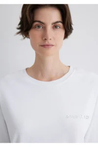 Mavi Consistency Printed White T-Shirt Oversize / Wide Cut -620 - Image 6