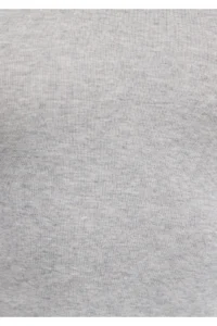 Mavi Long Sleeve Gray Crop Basic T-Shirt Crop / Short Cut -88467 - Image 8