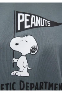 Mavi Snoopy Printed Gray T-Shirt Crop / Short Cut -80889 - Image 6