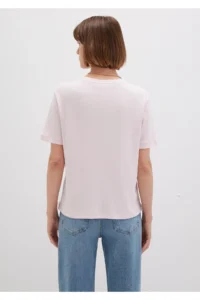 Mavi Pink Basic T-Shirt Semi Slim Fit / Semi Slim Fit -89200 - Image 4