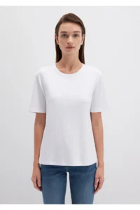 Mavi White Basic T-Shirt Semi Slim Fit / Semi Slim Fit -620 - Image 4